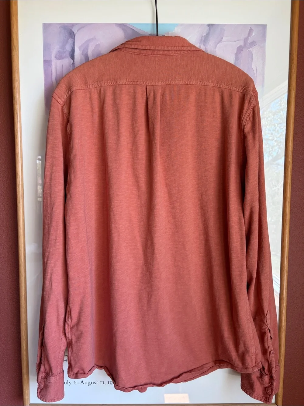 J. Crew Garment Dyed Knit Soft Slub Cotton Shirt, Size XL
